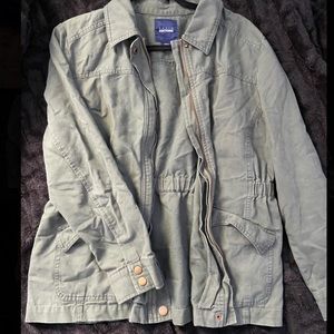 Army green with gold accent jacket